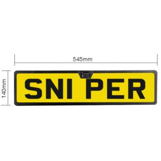 thumbnail image 2 of Audio Tech Direct Universal UK/EU Number Plate Reversing Camera – Wired, 170° Night Vision, Waterproof (CUF-CAM026) 2 of 5